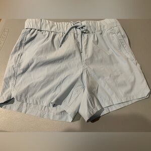Light Blue Drawstring Shorts Fishing Shorts